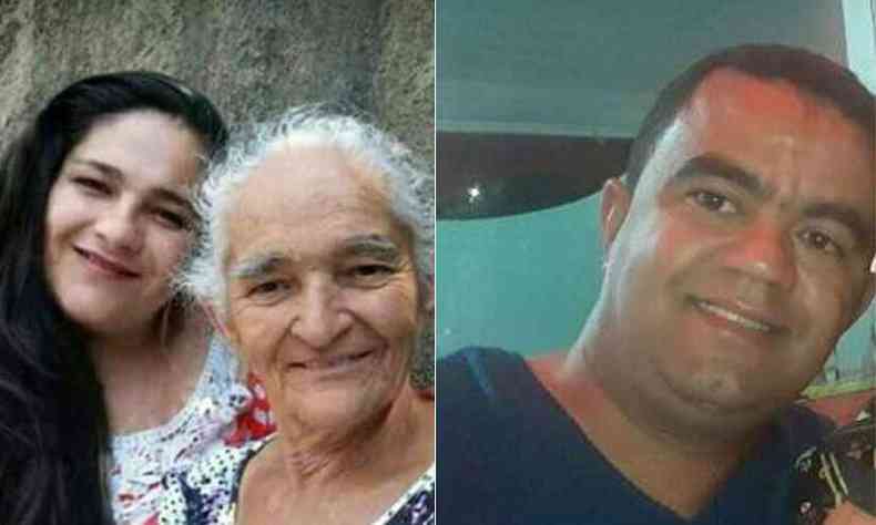 Neli Ribeiro de Lima, a me dela, Celina Ribeiro de Lima, de 71 anos, e o motorista Fabio de Almeida Dias, 28, da Secretaria Municipal de Sade de Rio Pardo, morreram no acidente(foto: Reproduo da internet/WhatsApp)