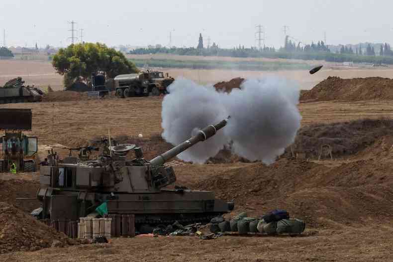 Tanque israelense dispara tiros na direo de Gaza