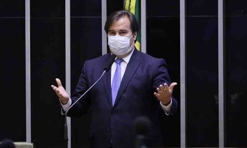 Desde que largou o posto de presidente da Cmara, Maia vem tendo falas opostas ao presidente Jair Bolsonaro (sem partido)(foto: Cmara dos Deputados/Reproduo)
