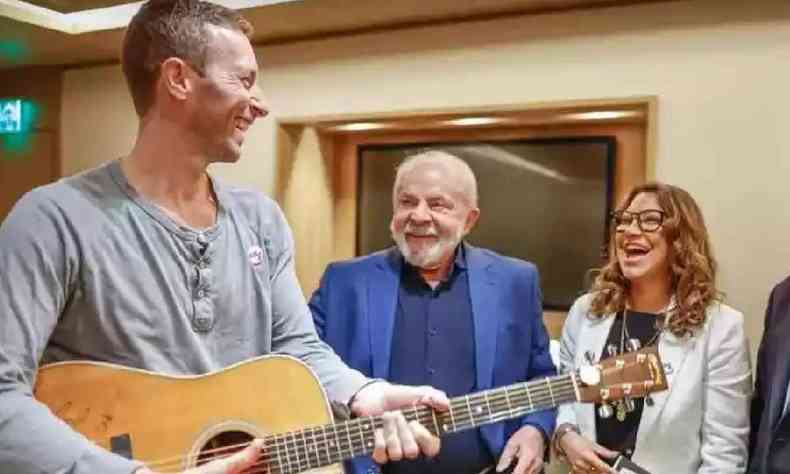 Lula, Chris Martin e Coldplay