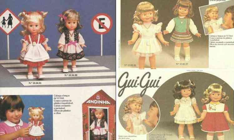 bonecas Andinha e Gui Gui 
