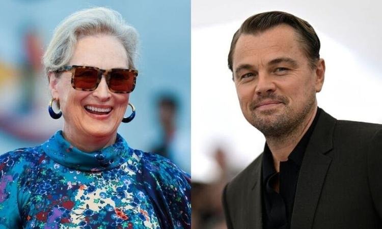 Montagem: Meryl Streep e DiCaprio