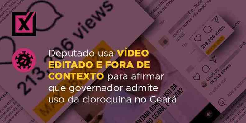 Publicao sobre cloroquina no Cear  enganosa