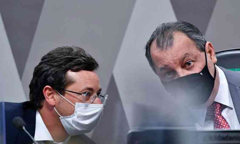 Omar Aziz garantiu que ex-secretrio de Bolsonaro receber punio por mentir  CPI(foto: Leopoldo Silva/Agncia Senado)