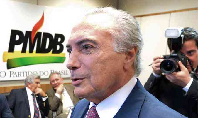 Vice-presidente Michel Temer (PMDB) reiterou aos deputados que momento da economia do pas 