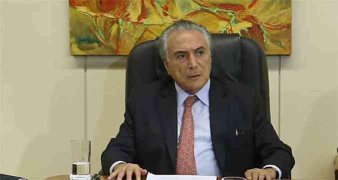 Para o vice-presidente Michel Temer, a crise na Petrobras  transitria(foto: Dida Sampaio/Estado Contedo)