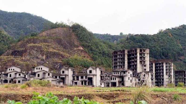 Vilarejo abandonado em Huangshan, prov�ncia de Anhui, no leste do pa�s
