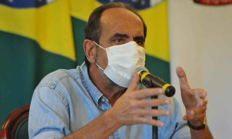 Prefeito de Belo Horizonte, Alexandre Kalil, em entrevista coletiva