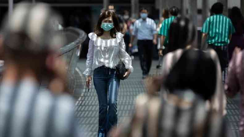 O primeiro caso de reinfeo foi confirmado em Hong Kong h uma semana(foto: EPA)