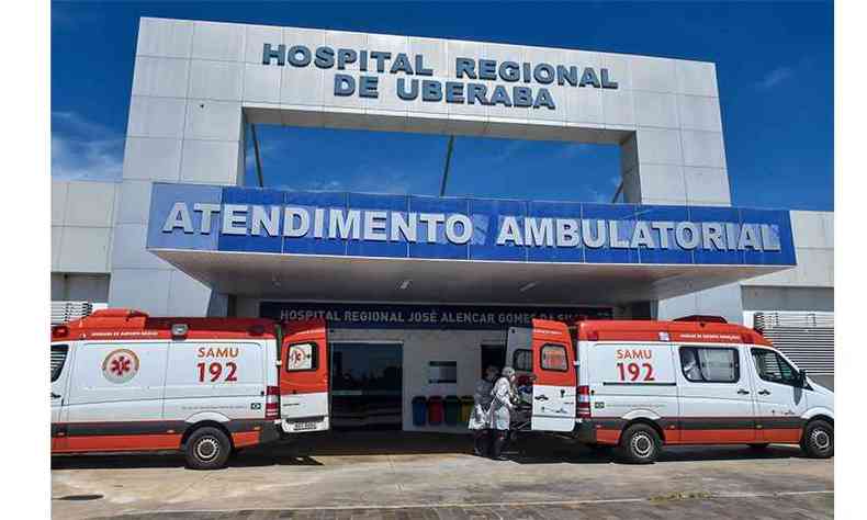 Devido a pandemia o Hospital Regional Jos Alencar se tornou exclusivo e referncia em Uberaba no atendimento a pacientes com a COVID-19(foto: Prefeitura de Uberaba/Divulgao)