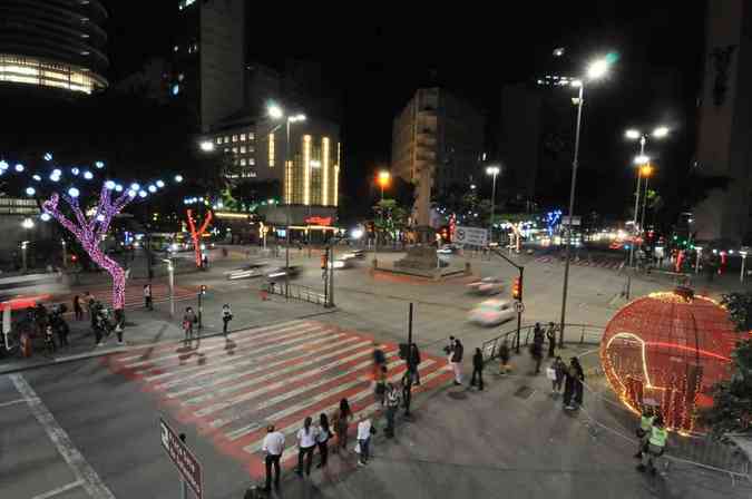 Praa Sete ganha iluminao especial de NatalMarcos Vieira/EM/DA Press