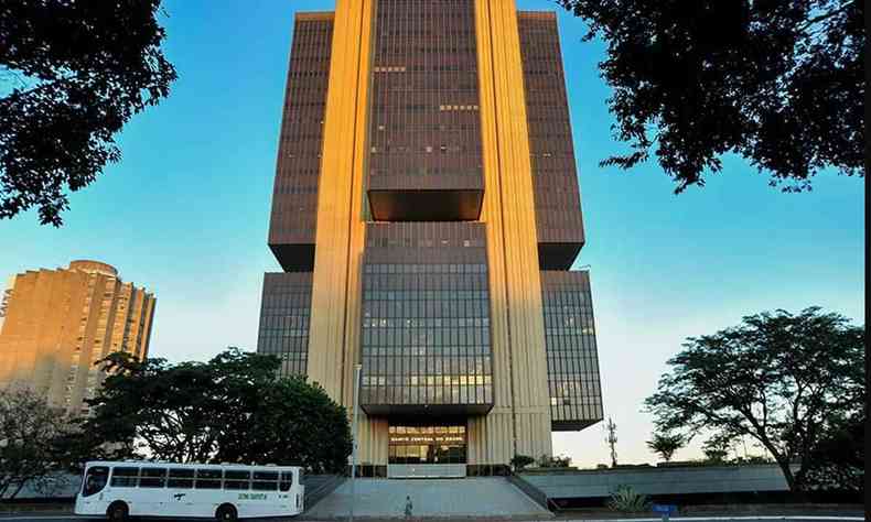 Fachada do prédio do Banco Central, em Brasília