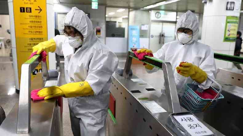No total, 309 pessoas morreram na Coreia do Sul por causa da pandemia de covid-19, uma das taxas de mortalidade mais baixas do mundo(foto: Getty Images)