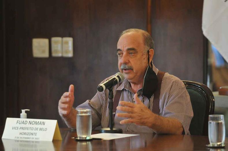 Fuad Noman, de 74 anos, é formado em ciências econômicas e já foi secretários nos governos Aécio Neves e Antonio Anastasia(foto: GLADYSTON RODRIGUES/EM/D.A.PRESS) Fuad Noman, novo prefeito de BH