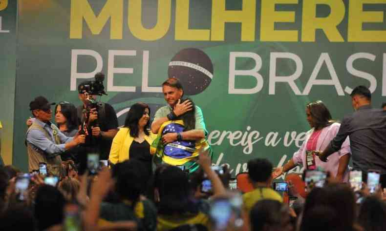 Jair Bolsonaro no evento 'Mulheres pelo Brasil'