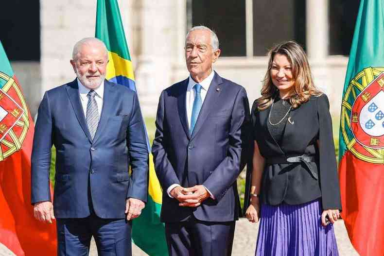 Lula, Marcelo rebelo de Sousa e Janja