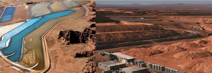 (foto: Antes e depois do uso da tecnologia filtro prensa para empilhamento à seco.) (foto: Antes e depois do uso da tecnologia filtro prensa para empilhamento à seco.)
