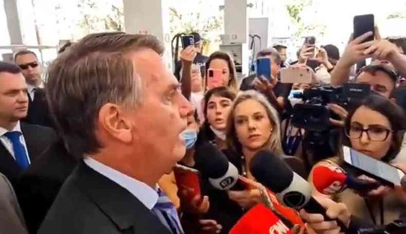 Entrevista coletiva nesta sexta-feira (22/7) com o presidente Jair Bolsonaro (PL)