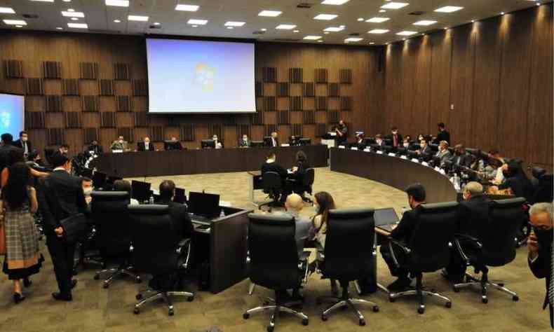Audincia de conciliao entre Vale e Governo de Minas sobre rompimentos da barragem de Brumadinho(foto: Gladyston Rodrigues/EM/D.A Press)
