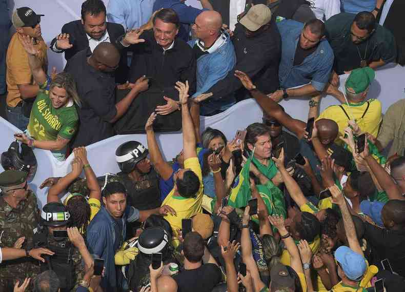 Jair Bolsonaro em Copacabana 