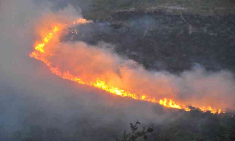 Mata da Baleia, na Regio Leste de BH, tem registro de incndio nesta segunda-feira (27/9)