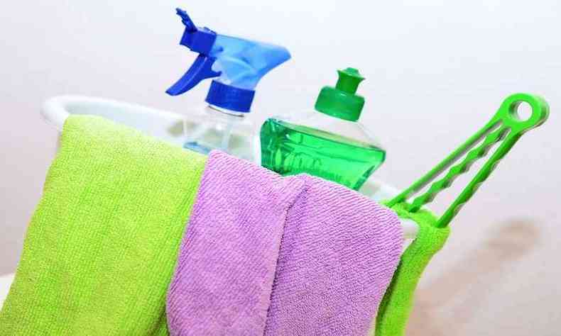 Cuidados com a limpeza da casa so muito importantes aps o fim da quarentena de um doente(foto: Reproduo/ Pixabay)