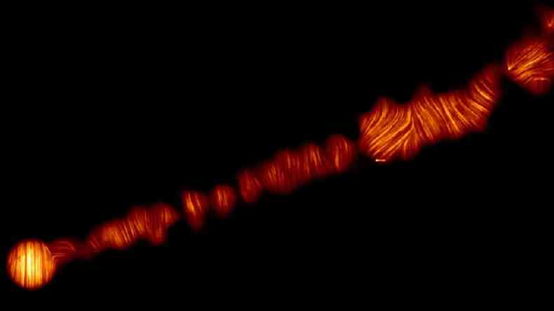 Os buracos negros emitem jatos de luz polarizada(foto: ALMA (ESO/NAOJ/NRAO)