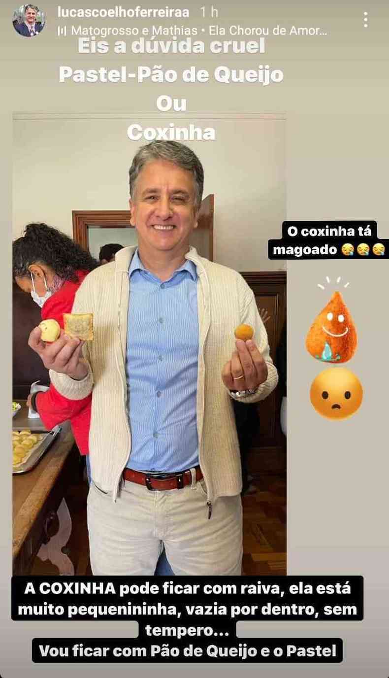 Vereador tem uma srie de prints feitos nas redes sociais no qual garante ser provocaes a ele(foto: Redes Sociais/Reproduo)