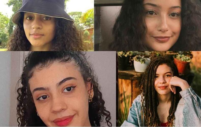 Montagem de fotos com as 4 adolescentes