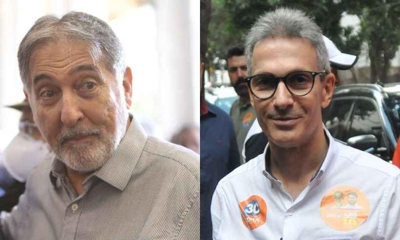Montagem: Pimentel x Zema