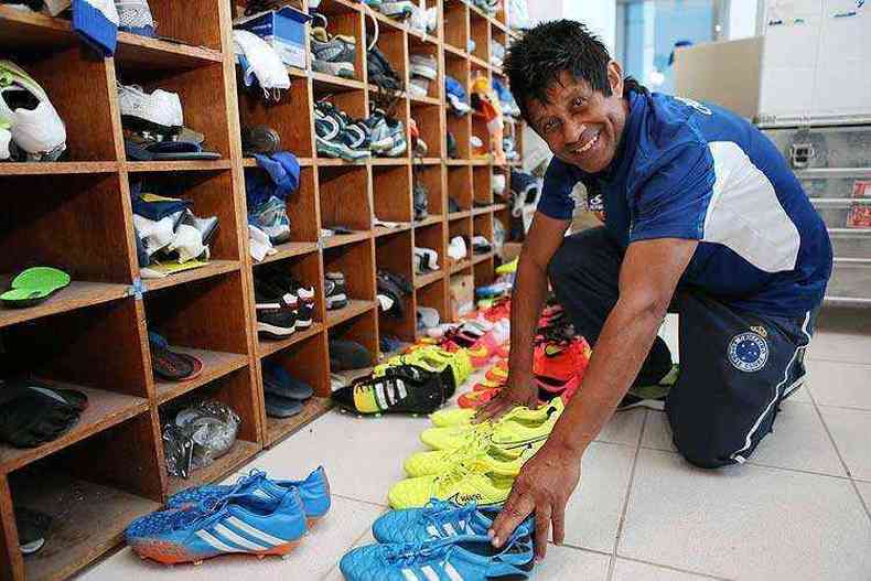 Geraldinho era um dos funcionrios mais antigos do Cruzeiro(foto: Rodrigo Clemente / EM DA PRESS)