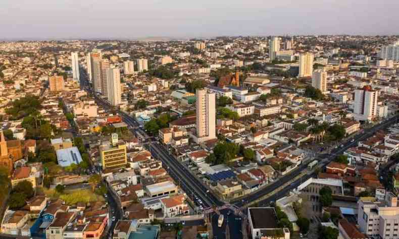 Vista geral da cidade de Uberaba