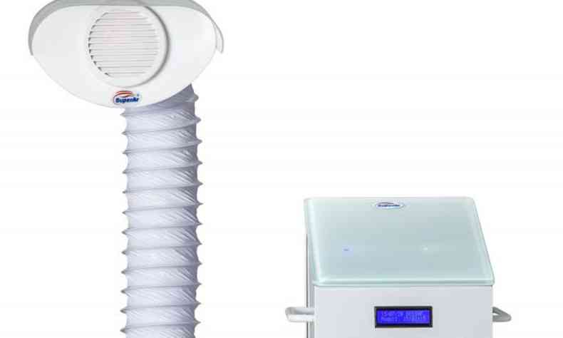 Por meio do aquecimento, o aparelho promove a esterilizao do ar no ambiente(foto: KIIR/Divulgao)