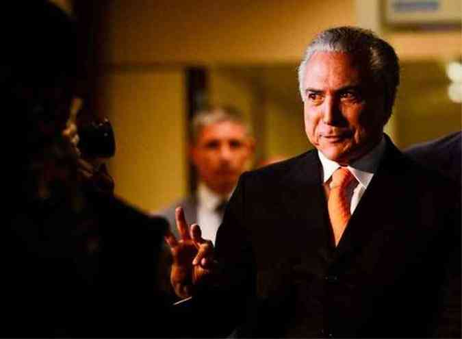 Michel Temer tenta se aproximar da bancada no Senado, mas enfrenta resistncia na Casa(foto: Fbio Rodrigues Pozzebon/ABR)