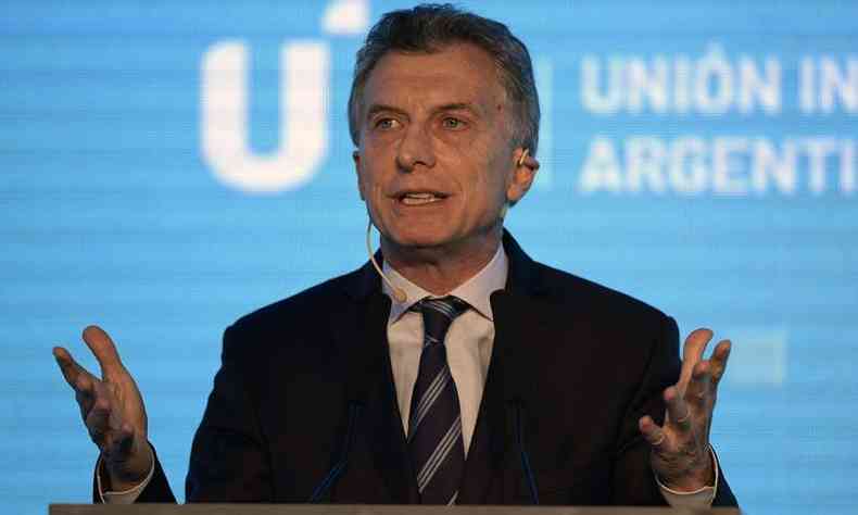 Maurcio Macri, o presidente da Argentina, pediu ajuda internacional diante da crise(foto: AFP / JUAN MABROMATA )