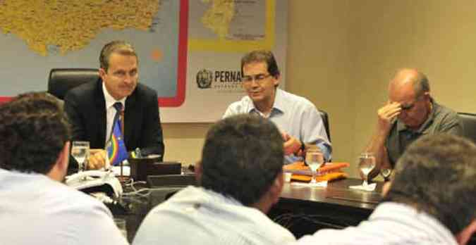 Governador de Pernambuco se encontrou com Paulinho da Fora(foto: Eduardo Braga/SEI)