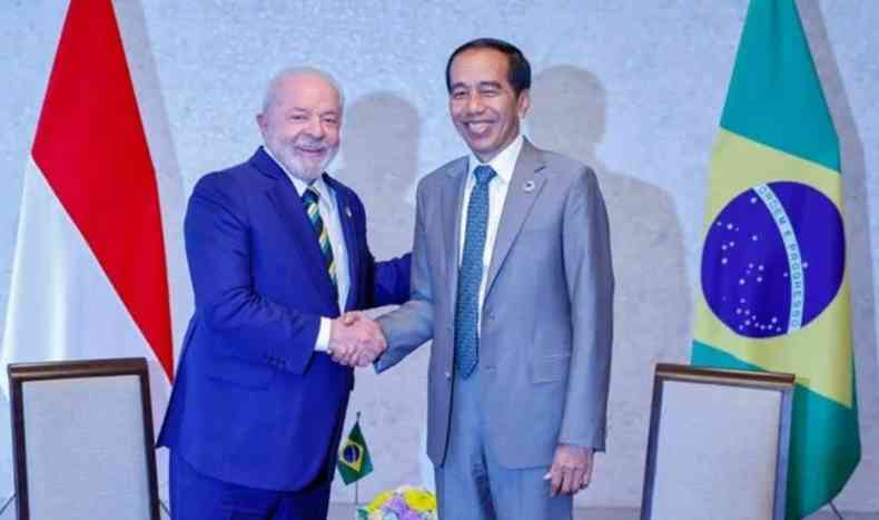 Lula e o presidente da Indonsia