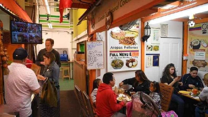 Grupo de especialistas da ONU assegurou que o mercado conhecido como 'Vila Latina' � um grande exemplo da diversidade cultural de Londres(foto: Getty Images)