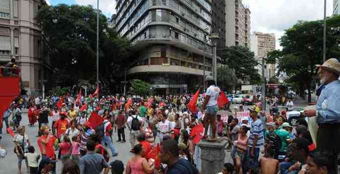 Tradicional centro de ocupao, Praa tem destaque no corao de todos belorizontinos(foto: Ramon Lisboa/EM/D.A Press)