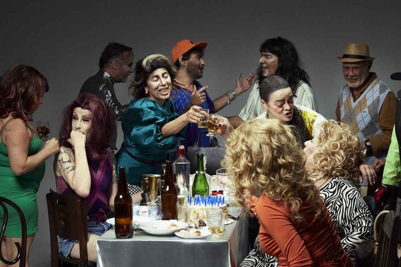 Atores do grupo galpo na srie muitos anos de vida