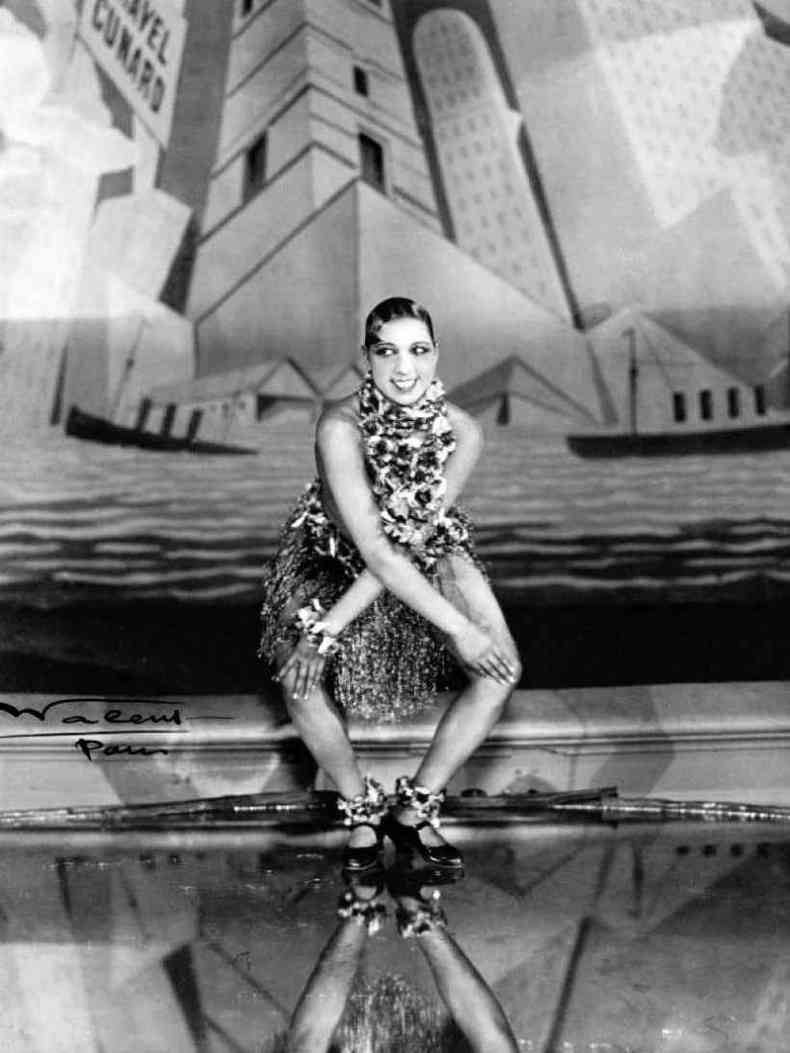 Josephine Baker, cantora e danarina norte-americana naturalizada francesa conhecida na dcada de 1930 como a Vnus Negra(foto: Reproduo)