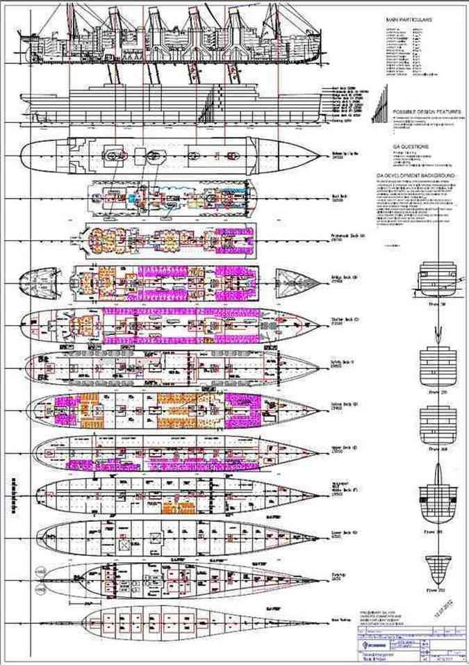 Projeto do novo barco apresentado pela mesma empresa que montou o primeiro Titanic(foto: AFP PHOTO / The Blue Star Line )