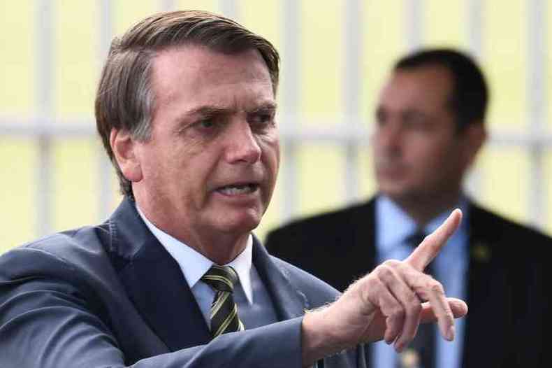 Presidente Jair Bolsonaro legou que h riscos para a privacidade do cidado(foto: Evaristo S/AFP)