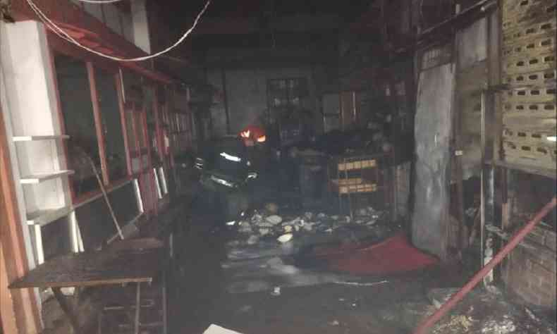 Incndio que atingiu o Mercado Municipal de Juiz de Fora, no final de setembro