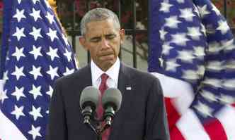 Falando na sede do Departamento de Defesa de seu pas, Obama citou uma passagem bblica do livro de Provrbios(foto: AFP PHOTO/Jose Luis Magana)