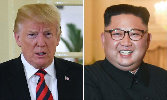 O anúncio do encontro de Kim e Trump marcou uma reviravolta em um discurso, até então, agressivo entre os dois países (foto: ROSLAN RAHMAN, SAUL LOEB / AFP) O anúncio do encontro de Kim e Trump marcou uma reviravolta em um discurso, até então, agressivo entre os dois países (foto: ROSLAN RAHMAN, SAUL LOEB / AFP)