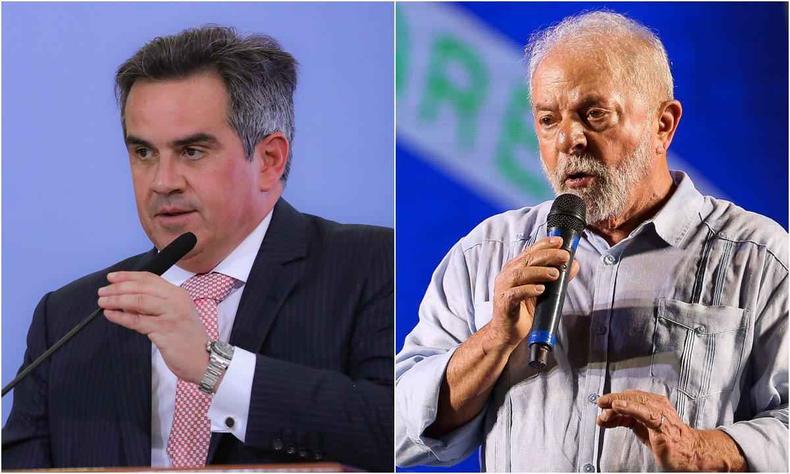 Montagem com Ciro Nogueira e Lula