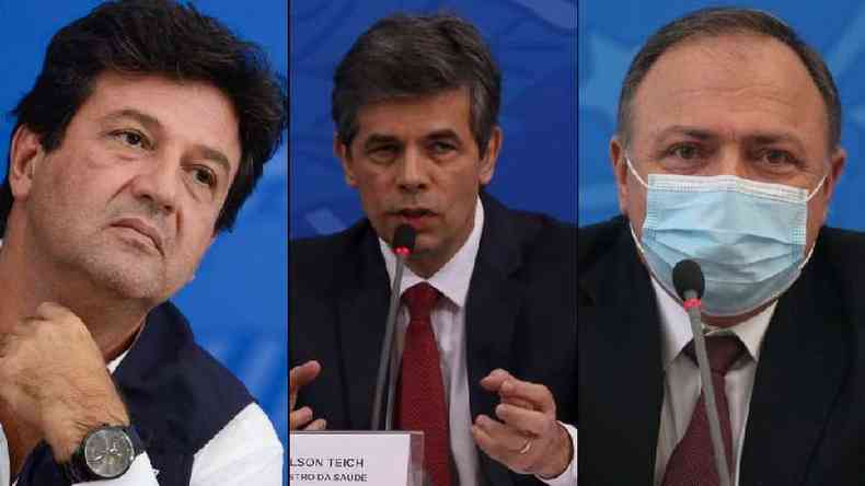 Os ex-ministros da Sade Henrique Mandetta, Nelson Teich e Eduardo Pazuello sero os primeiros a depor  CPI(foto: Agncia Brasil)