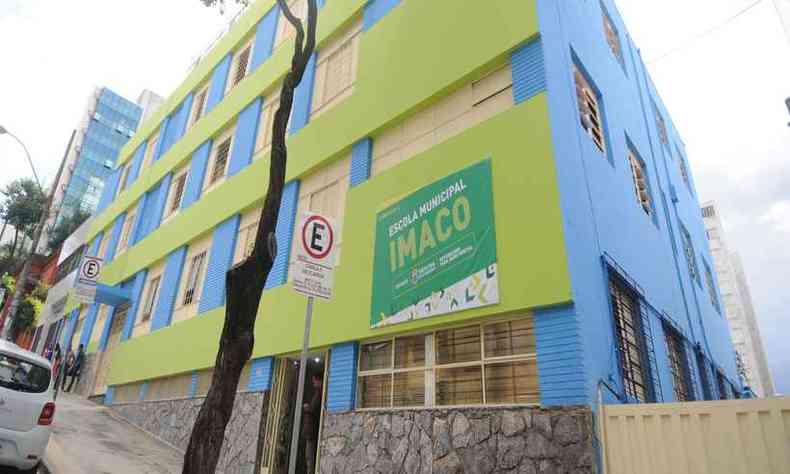 Escola Municipal Imaco, no Bairro Funcionrios, Regio Centro-Sul de BH, vai continuar fechada ao menos por mais uma semana (foto: Alexandre Guzanshe/EM/D.A Press - 15/04/2019)