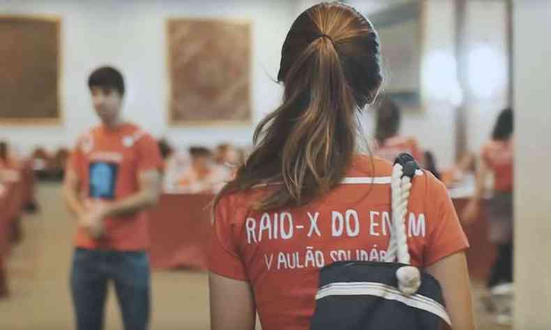 Raio-X do Enem do Det: aulão solidário com mais de mil alunos no cursinho mais bem-avaliado dos vestibulandos de medicina.(foto: Junior Reis)